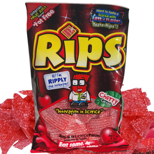 Rips Bite Size Licorice Pieces - Cherry