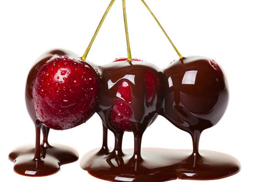 Cherry Chocolate Black Satin
